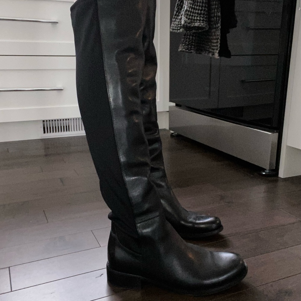 BLONDO LEATHER BOOTS BLACK